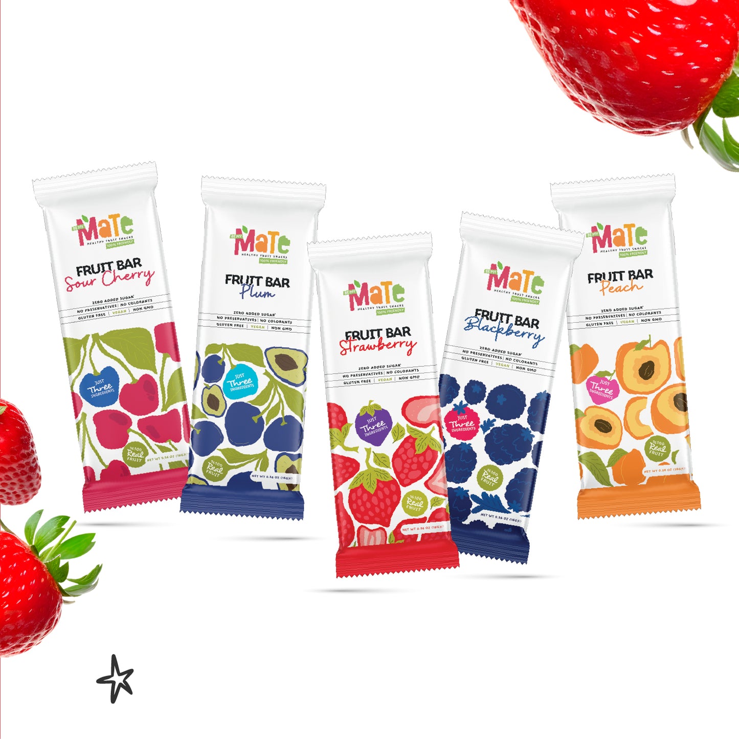 Mate Strawberry Fruit Bar (24pcs)