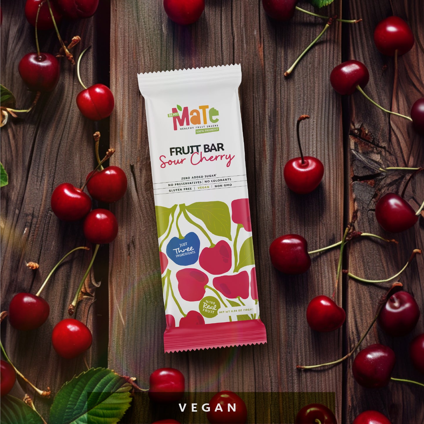 Mate Sour Cherry Fruit Bar (24pcs)