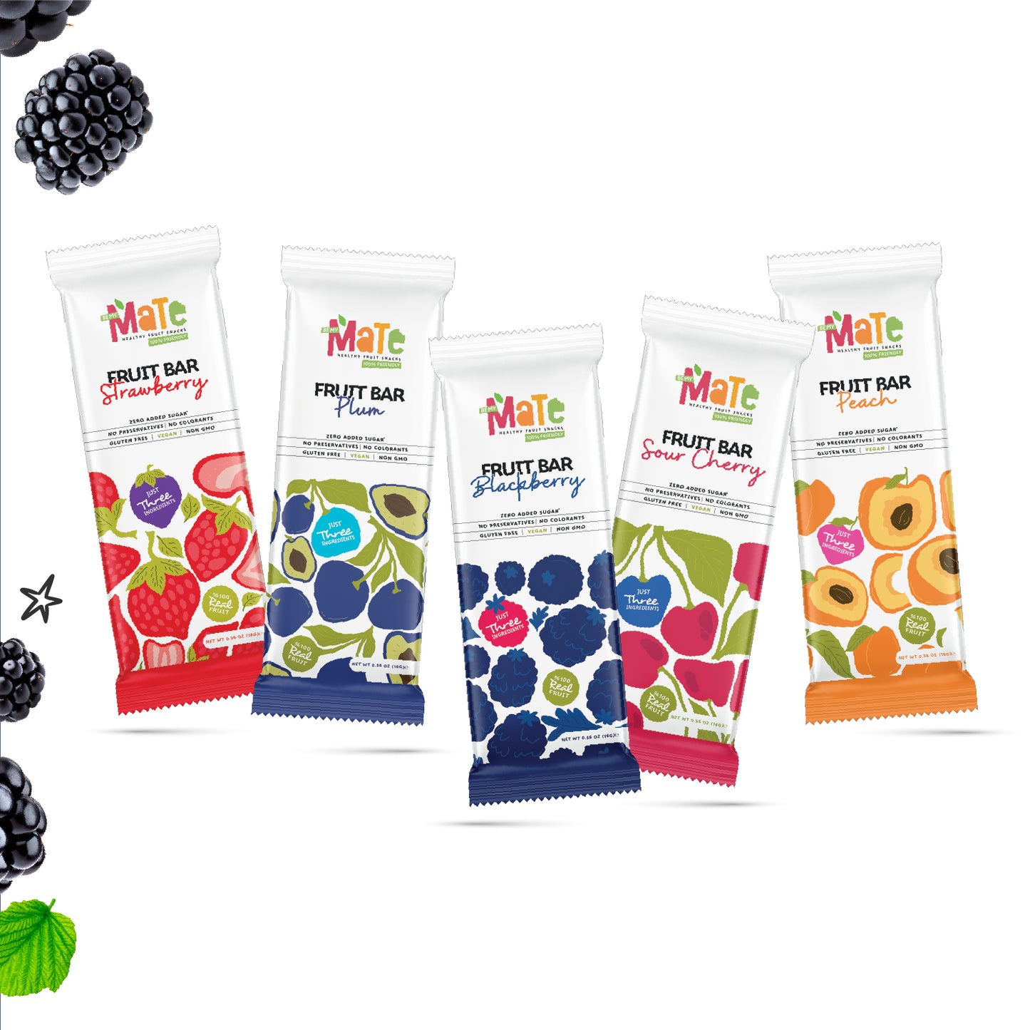 Mate Blackberry Fruit Bar (24pcs)