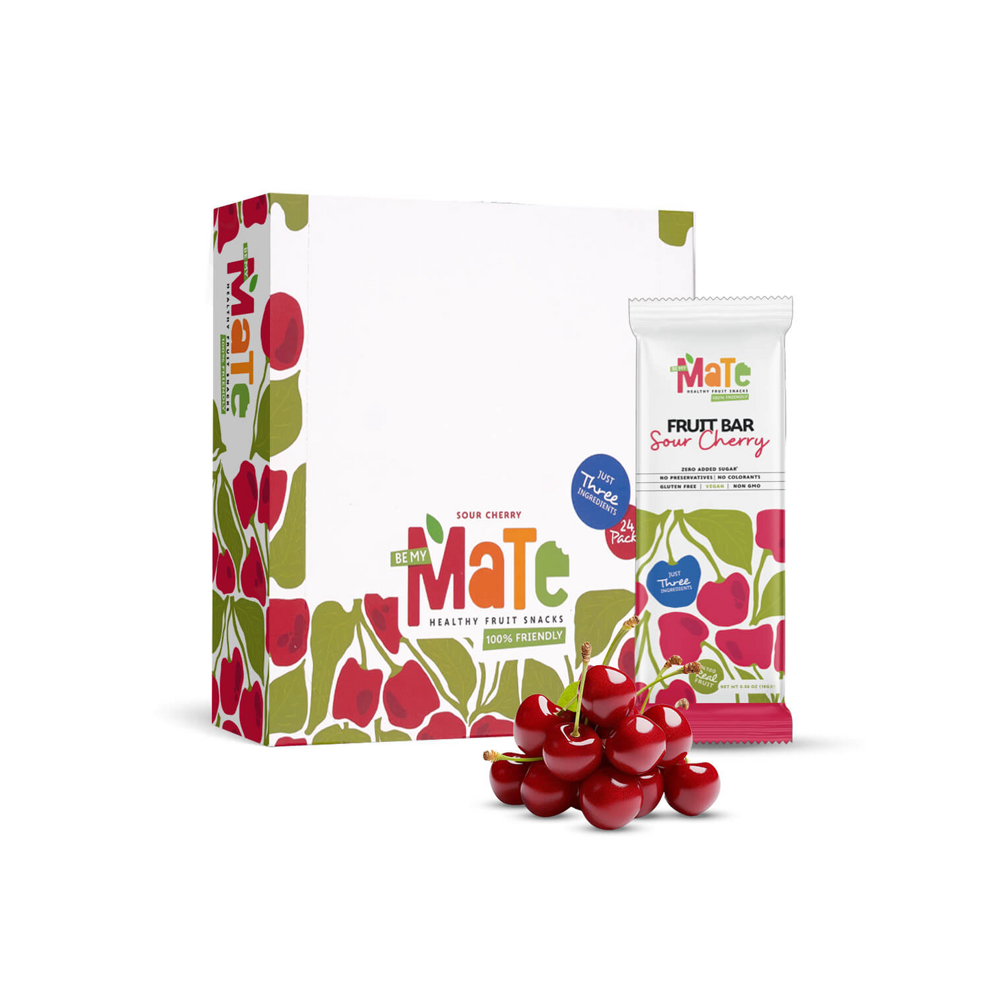 Mate Sour Cherry Fruit Bar (24pcs)